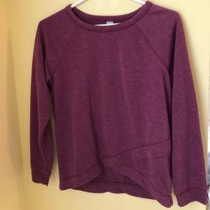 purple sweatshirt
